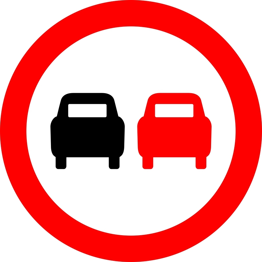 No Overtaking sign